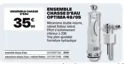 Brico Dépôt Ensemble chasse d'eau optima 49/95 offre