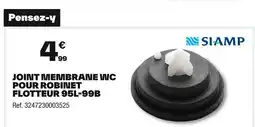 Brico Dépôt SIAMP Joint membrane wc pour robinet offre