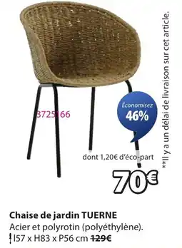 JYSK TUERNE Chaise de jardin offre