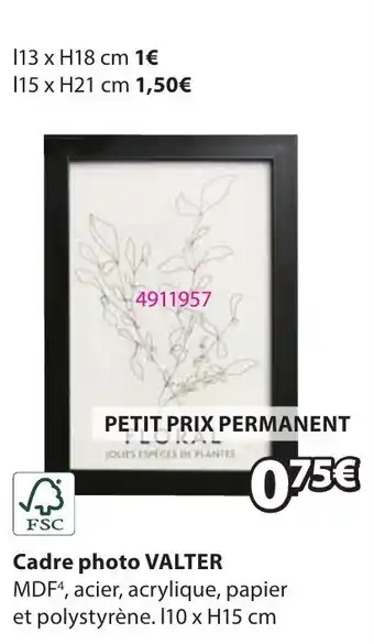JYSK VALTER Cadre photo offre