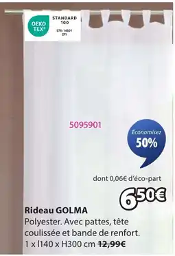 JYSK GOLMA Rideau offre