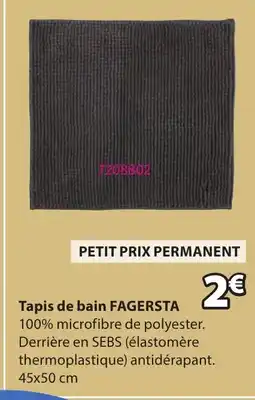 JYSK FAGERSTA Tapis de bain offre