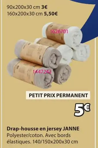JYSK JANNE Drap-housse en jersey offre