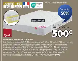 JYSK EPEDA S300 Matelas à ressorts offre