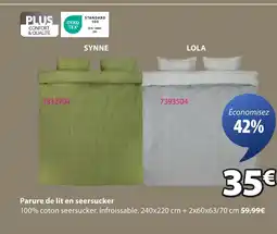 JYSK Parure de lit en seersucker offre