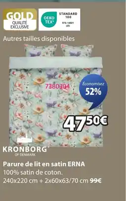 JYSK ERNA Parure de lit en satin offre