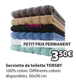 JYSK TORSBY Serviette de toilette offre
