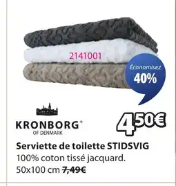 JYSK STIDSVIG Serviette de toilette offre