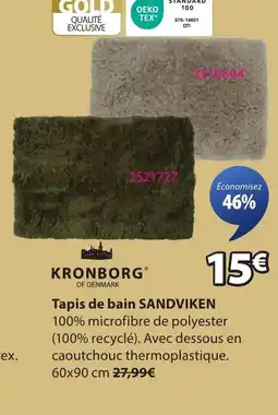 JYSK SANDVIKEN Tapis de bain offre