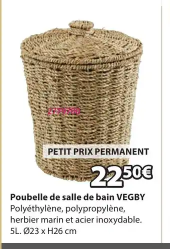 JYSK VEGBY Poubelle de salle de bain offre