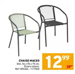 Trafic Chaise maceo offre