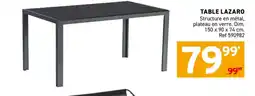 Trafic Table lazaro offre