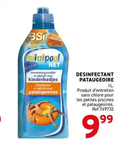 Trafic Desinfectant pataugeoire offre