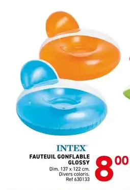 Trafic INTEX Fauteuil gonflable glossy offre