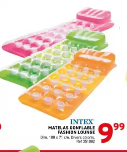 Trafic INTEX Matelas gonflable fashion lounge offre