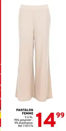 Trafic Pantalon femme offre