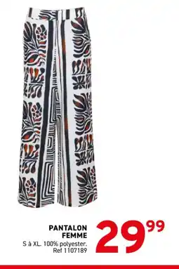 Trafic Pantalon femme offre