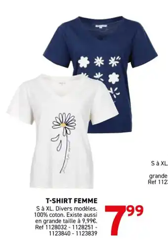 Trafic T-shirt femme offre