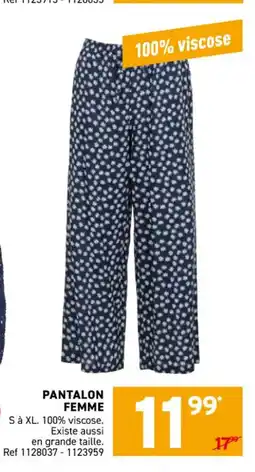 Trafic Pantalon femme offre