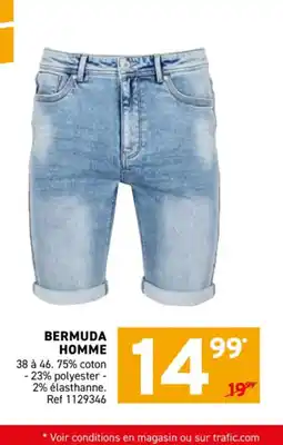 Trafic Bermuda homme offre