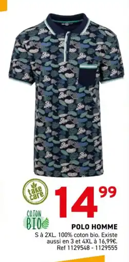 Trafic Polo homme offre