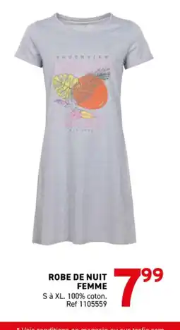 Trafic Robe de nuit femme offre