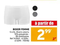 Trafic Boxer femme offre