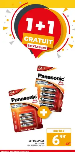 Trafic Set de 4 piles offre
