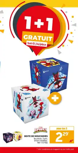 Trafic Boite de mouchoirs offre