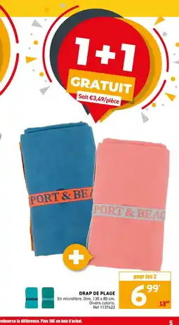 Trafic Drap de plage offre