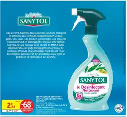 Intermarché SANYTOL Désinfectant nettoyant multi-usages eucalyptus offre