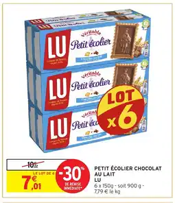 Intermarché LU Petit écolier chocolat au lait offre