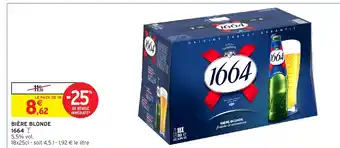 Intermarché 1664 Bière blonde offre