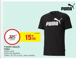 Intermarché PUMA T-shirt adulte offre