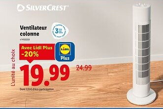 Lidl SILVERCREST Ventilateur colonne offre