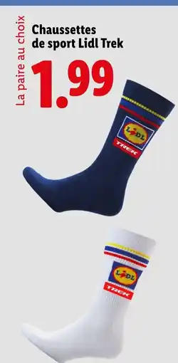 Lidl Chaussettes de sport Lidl Trek offre
