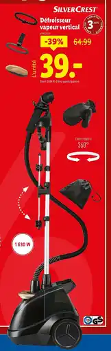 Lidl SILVERCREST Défroisseur vapeur vertical offre