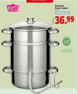 Lidl Extracteur de jus à vapeur offre