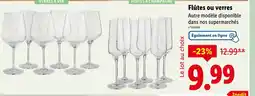 Lidl Flûtes ou verres offre