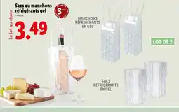 Lidl Sacs ou manchons réfrigérants gel offre