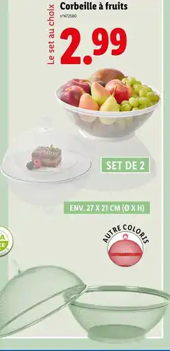 Lidl Corbeille à fruits offre