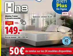 Lidl Matelas 7 zones offre