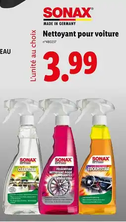 Lidl SONAX Nettoyant pour voiture offre