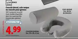 Lidl LIVARNO Coussin dorsal, cale-nuque ou coussin pour genoux offre