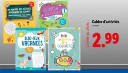 Lidl Cahier d'activités offre