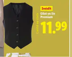 Lidl Gilet en lin Premium offre