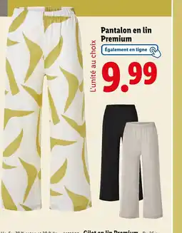 Lidl Pantalon en lin Premium offre