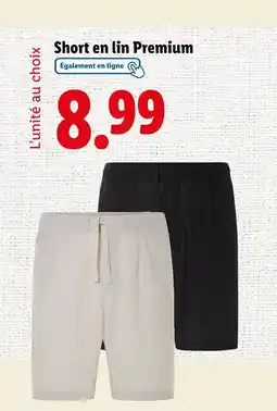 Short en lin Premium