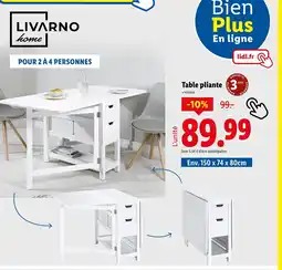 Lidl LIVARNO Table pliante offre