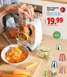 Lidl Râpe à légumes électrique offre